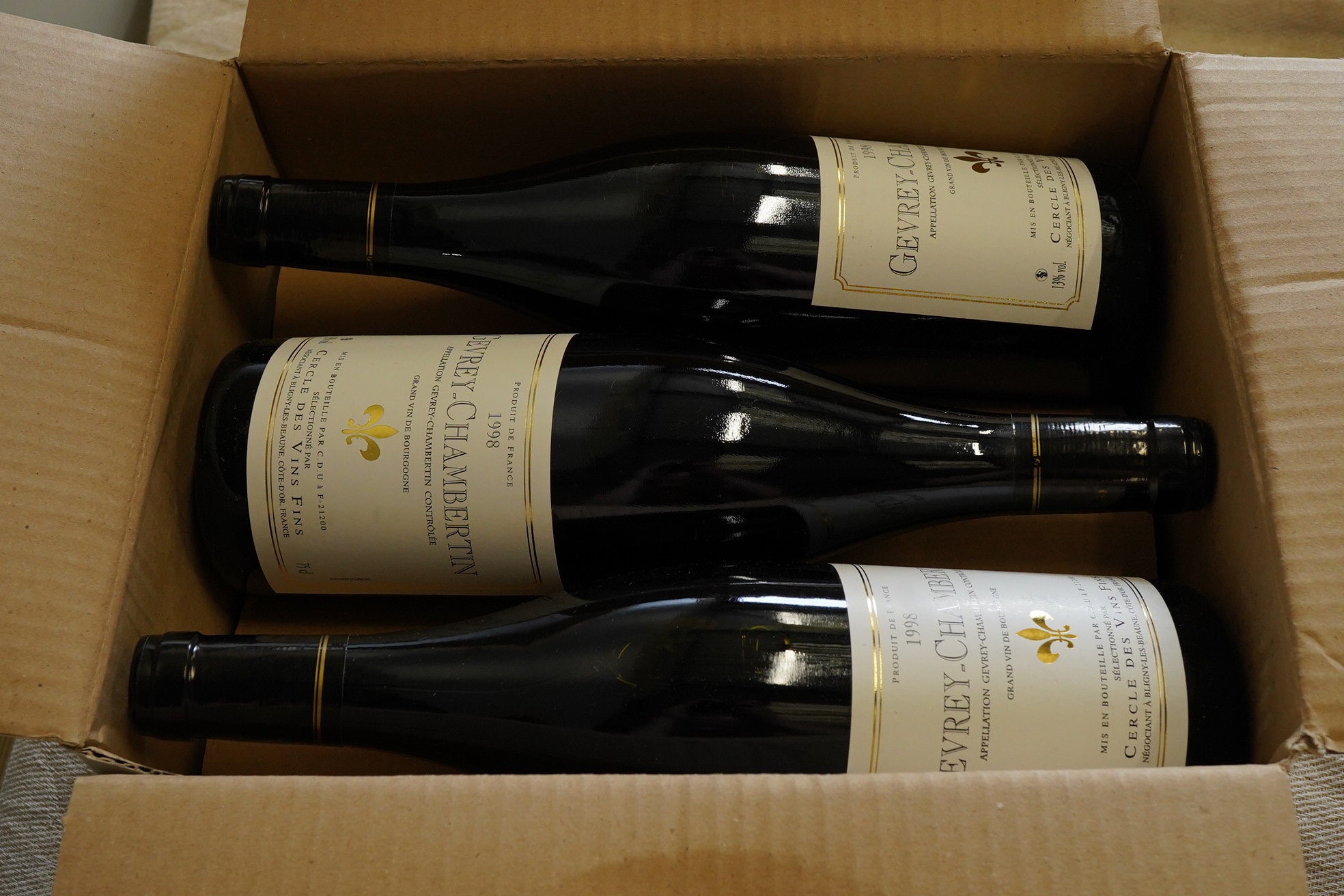 Cercle des Vins Fins, Gevrey-Chambertin, 1998